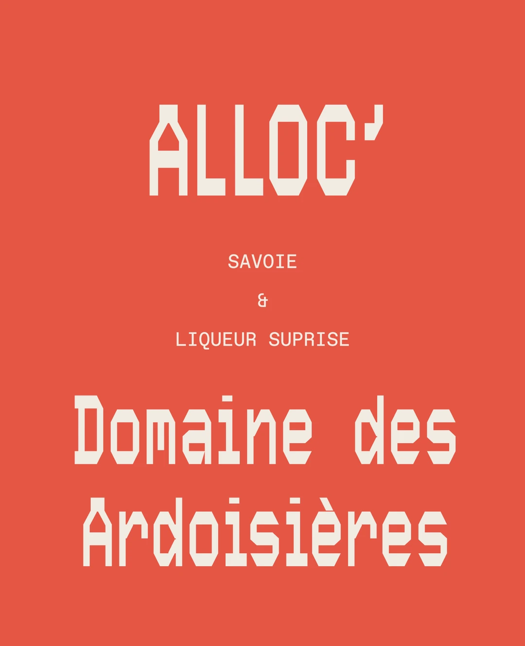 Visuel d'annonce de la Wyne Alloc' Domaine des Ardoisières, décembre 2025