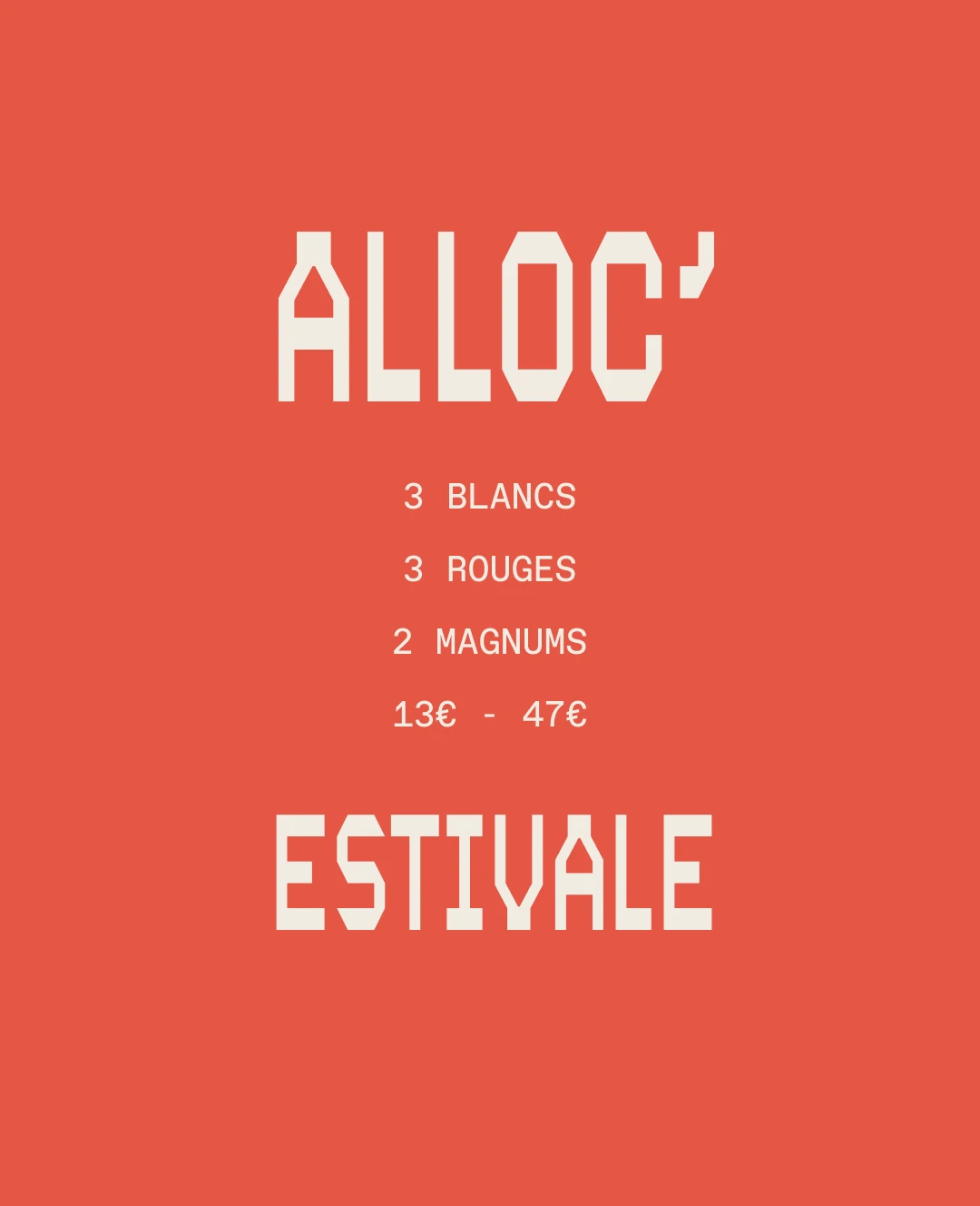 Visuel d'annonce de la Wyne Alloc' Estivale, juin 2026