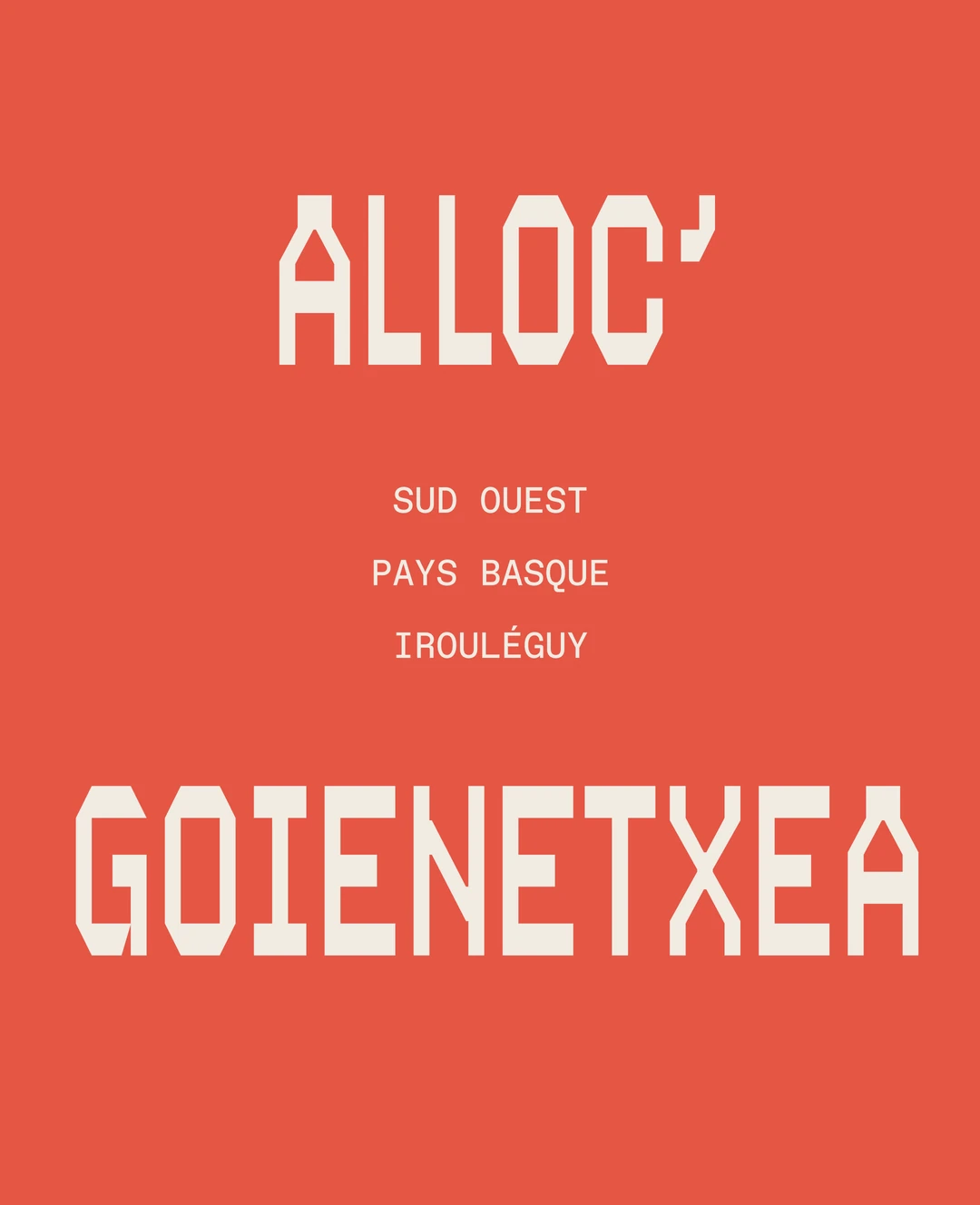 Visuel d'annonce de la Wyne Alloc' Goienetxea, mars 2026