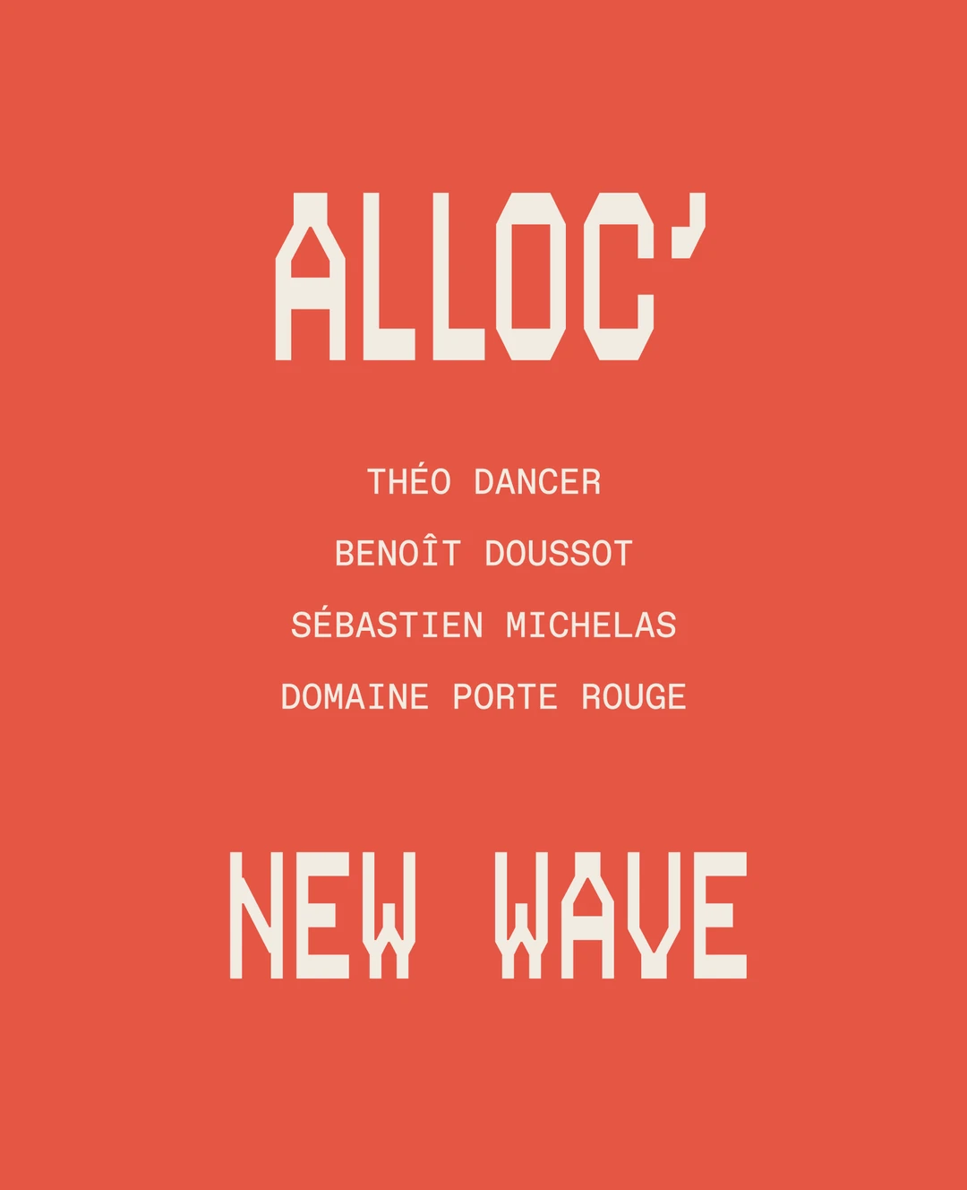 Visuel d'annonce de la Wyne Alloc' New Wave, novembre 2025
