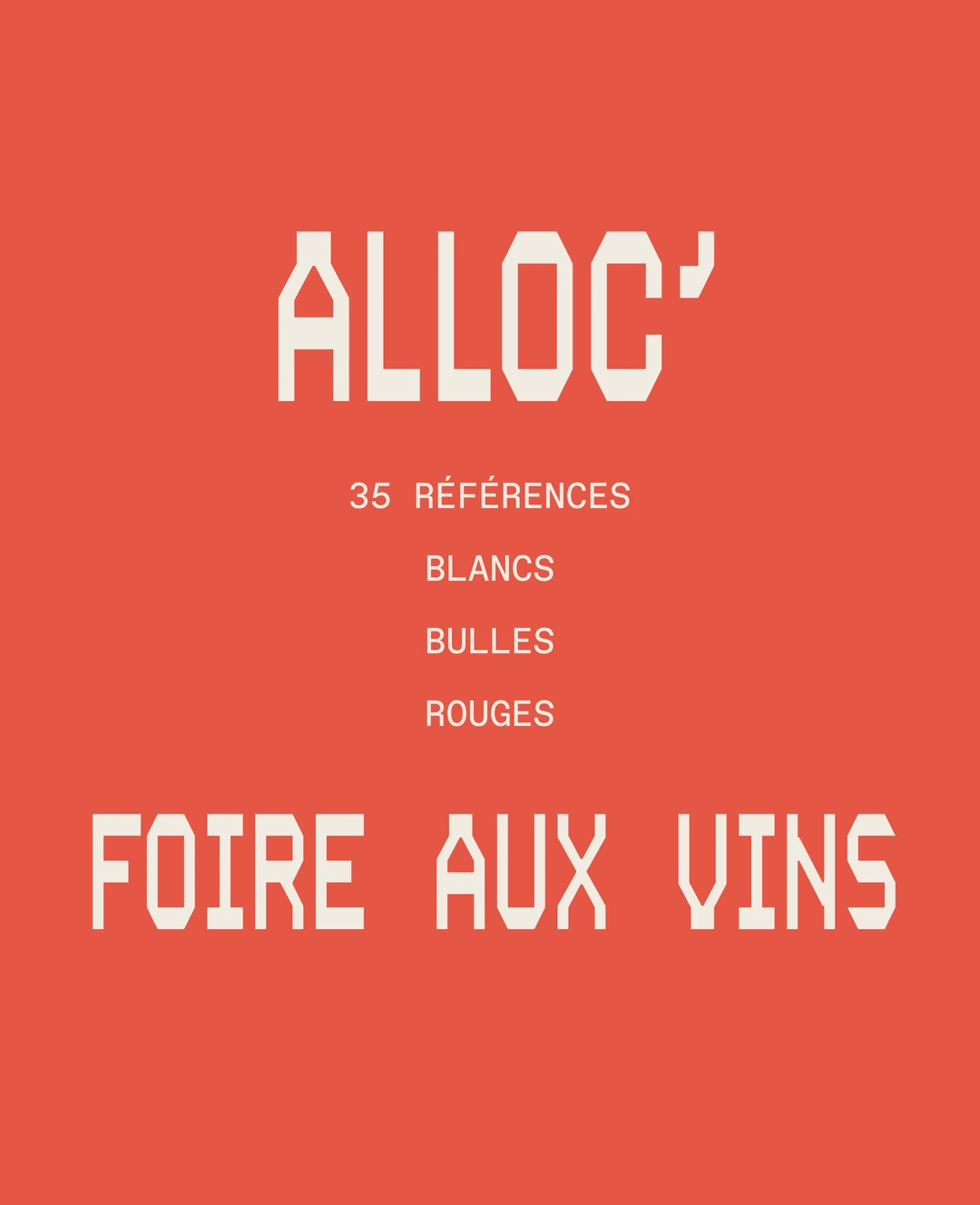 Visuel d'annonce de la Wyne Alloc' Petits canons & foire aux vins, avril 2026